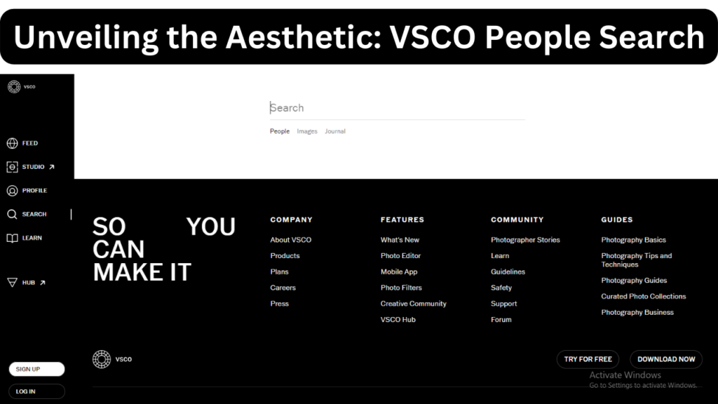 VSCO People Search